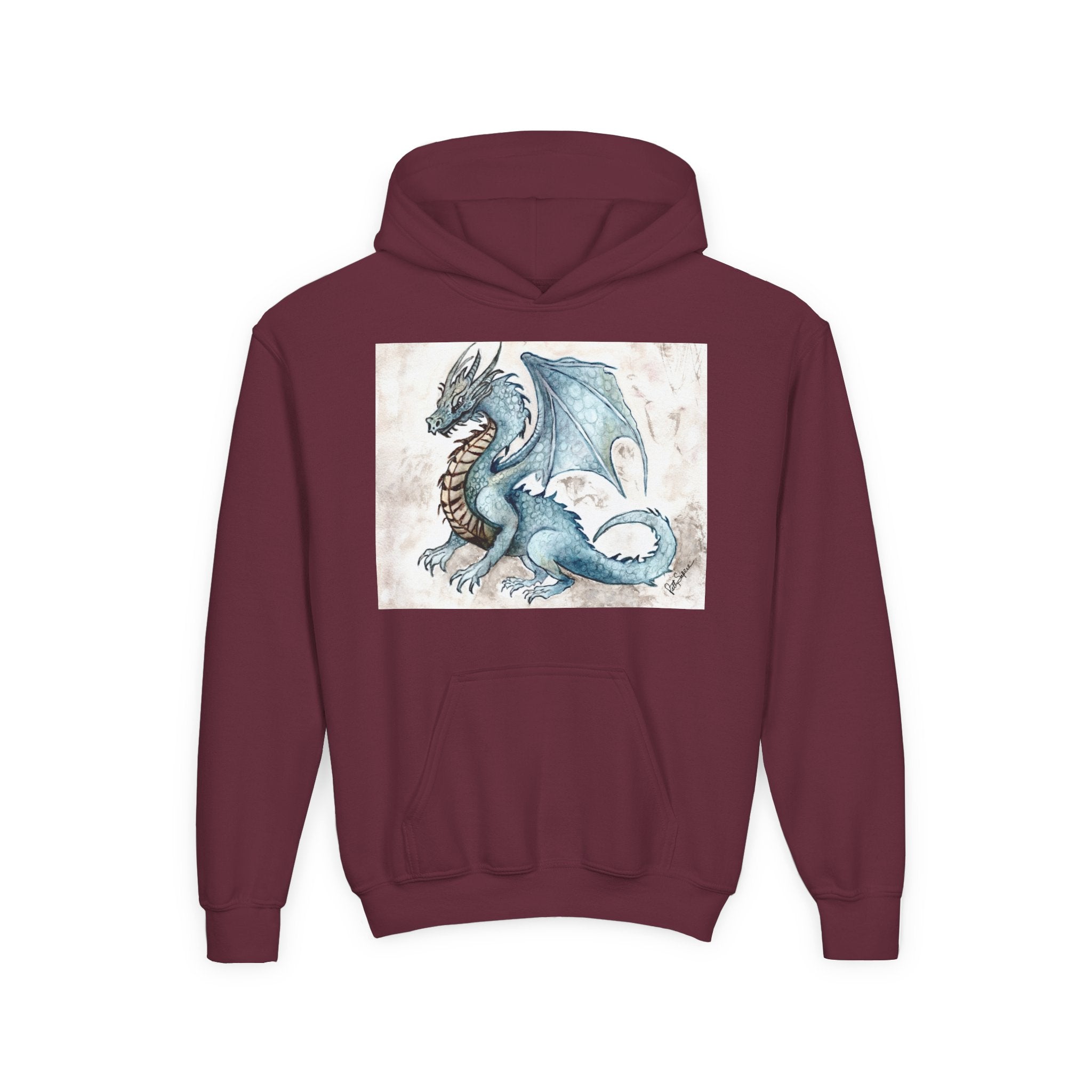 Dragon Art Youth Hoodie - Stylish & Cozy Sweatshirt for Young Fantasy Fans