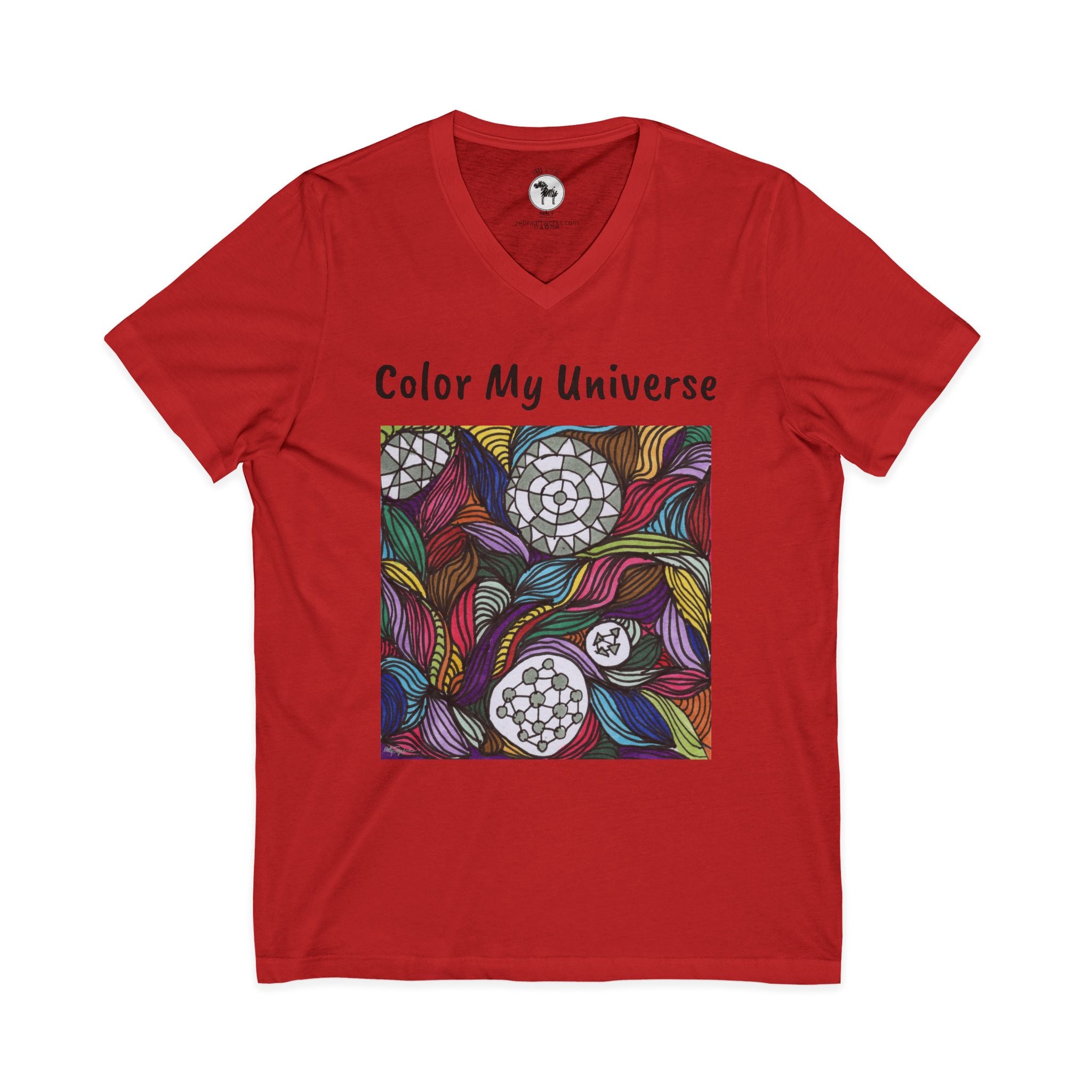 Unisex Jersey Short Sleeve V-Neck Tee