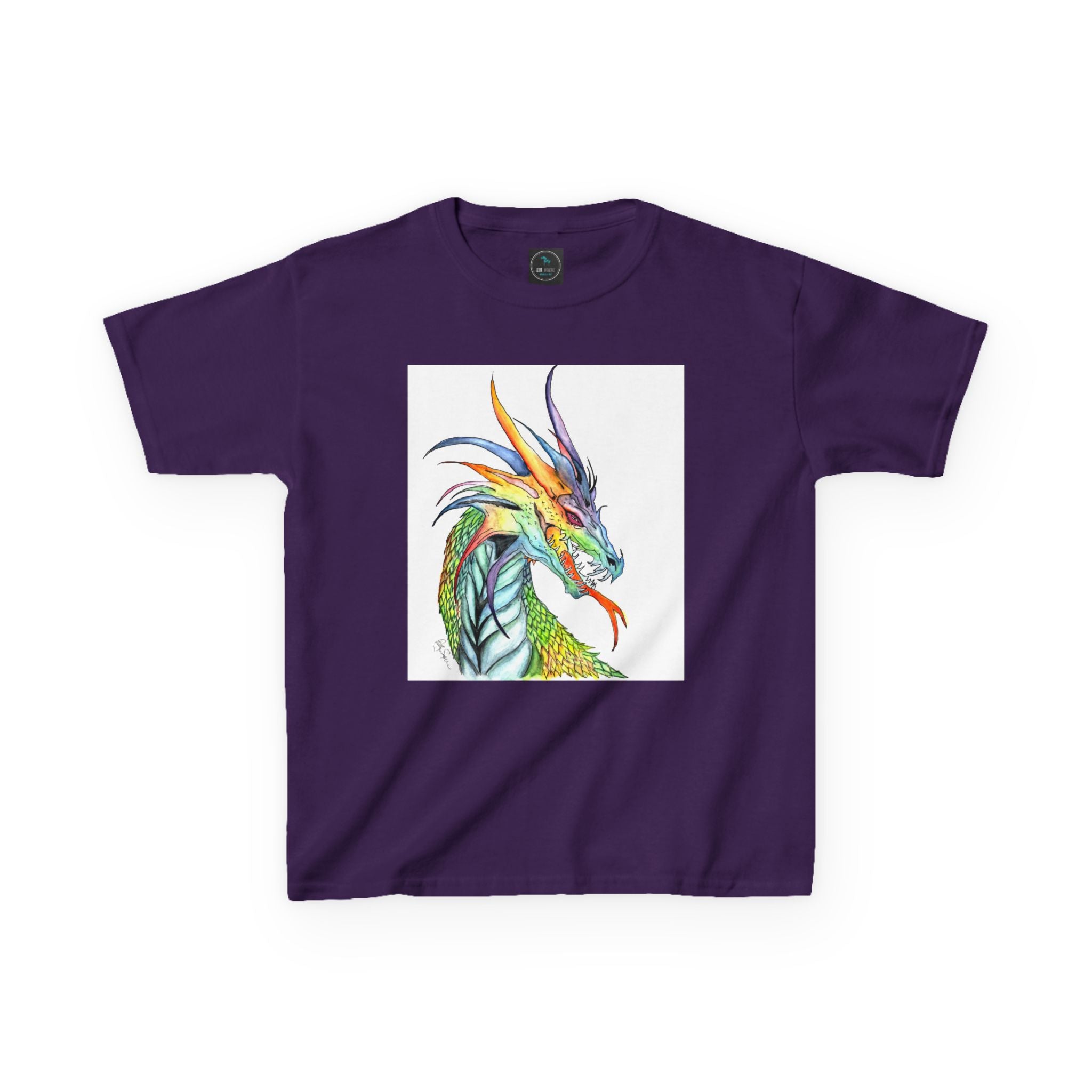 Colorful Dragon Kids T-Shirt | Fun Retro Tee for Boys & Girls | Unique Gift for Birthdays, Christmas, Dragon Lovers & Fantasy Fans