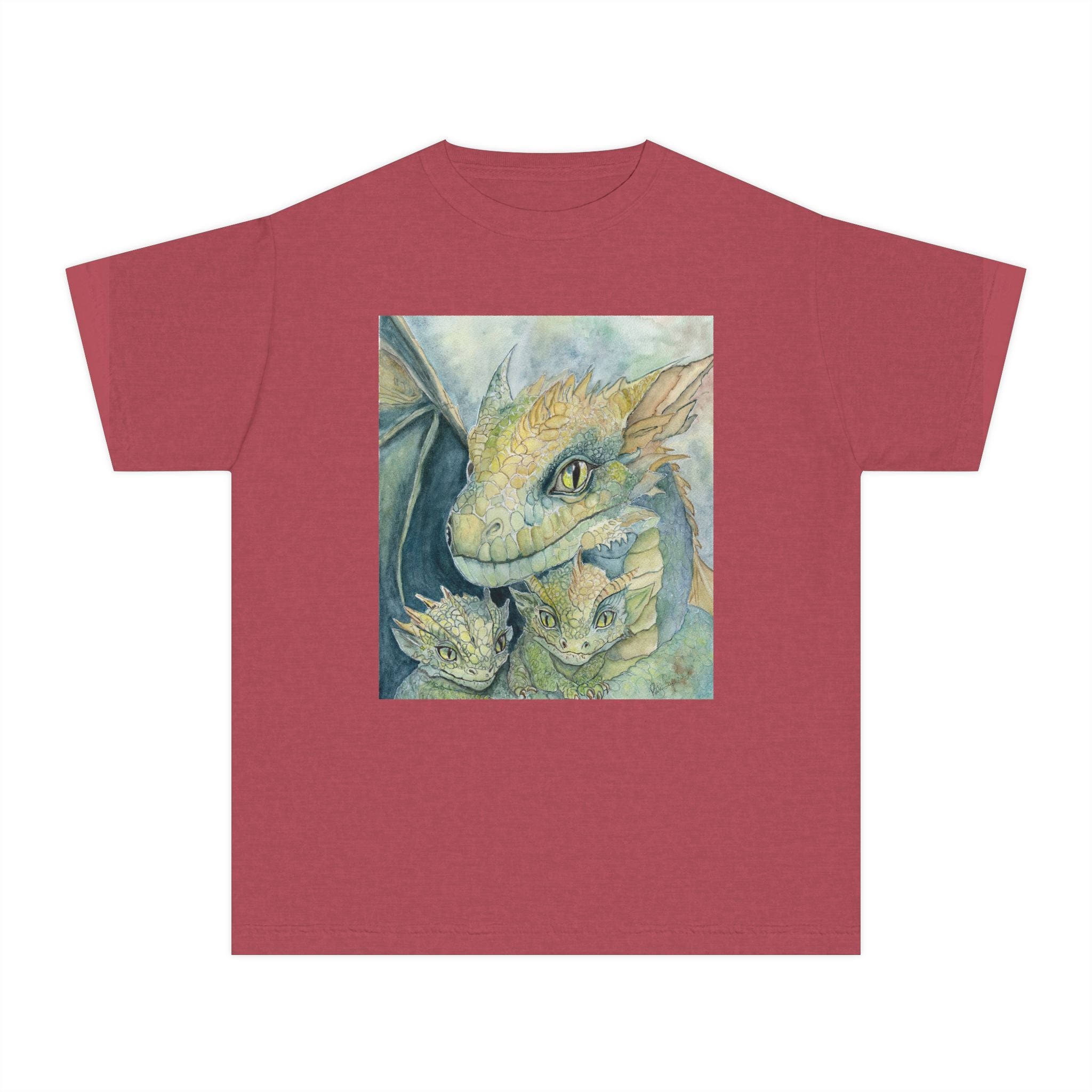 Kids Dragon Family Tee, Fantasy T-Shirt, Cool Graphic Tee, Children's Apparel, Gift for Dragon Lovers, Adventure Shirt