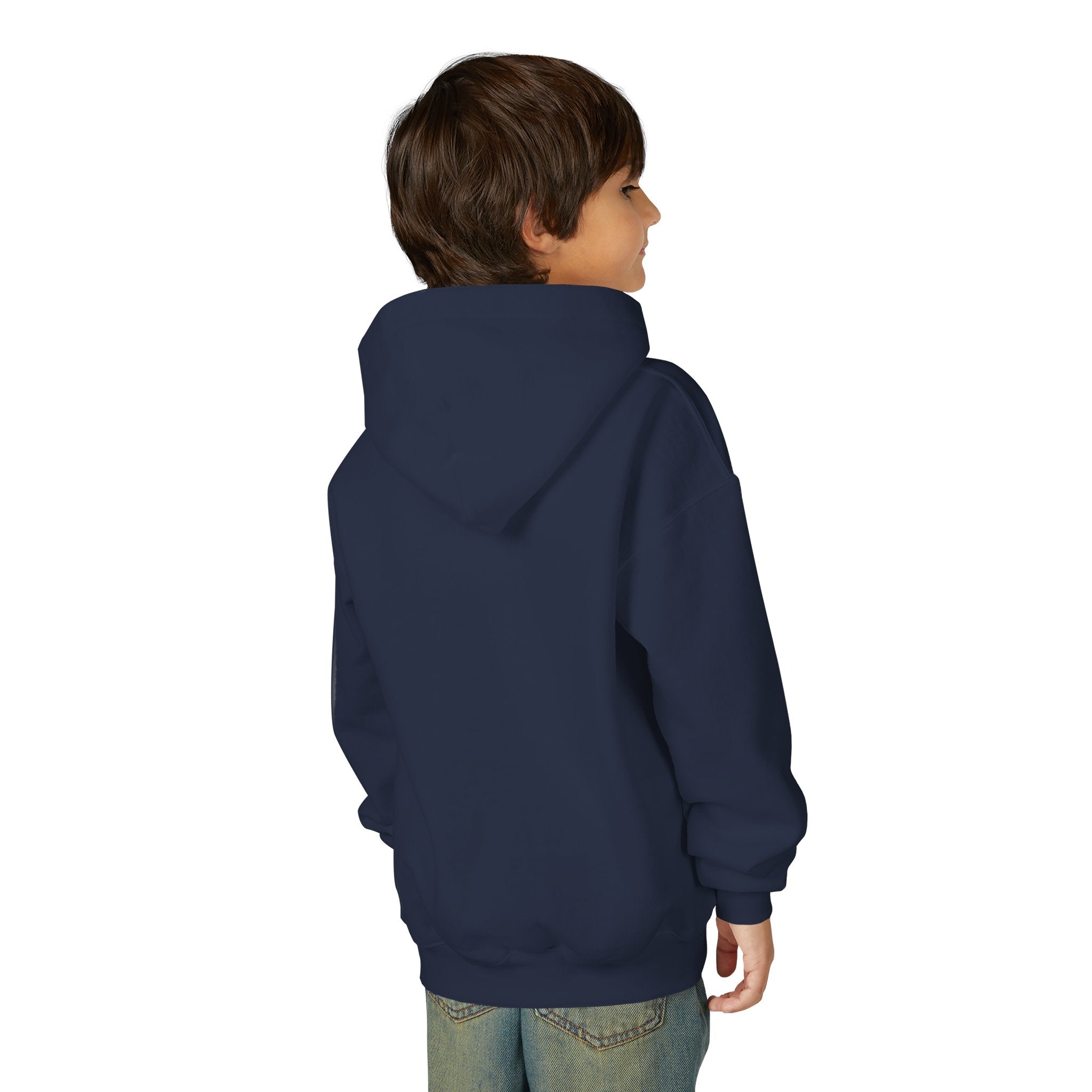 Blue Dragon Youth Hoodie – Watercolor Fantasy Art for Kids