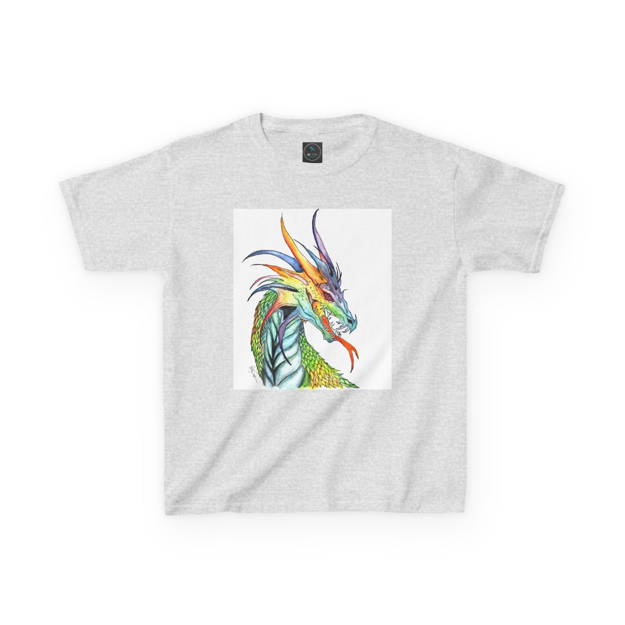 Colorful Dragon Kids T-Shirt | Fun Retro Tee for Boys & Girls | Unique Gift for Birthdays, Christmas, Dragon Lovers & Fantasy Fans