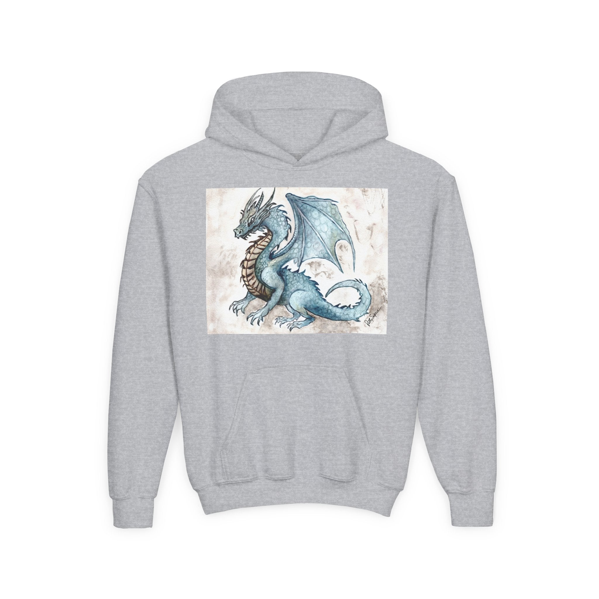 Dragon Art Youth Hoodie - Stylish & Cozy Sweatshirt for Young Fantasy Fans